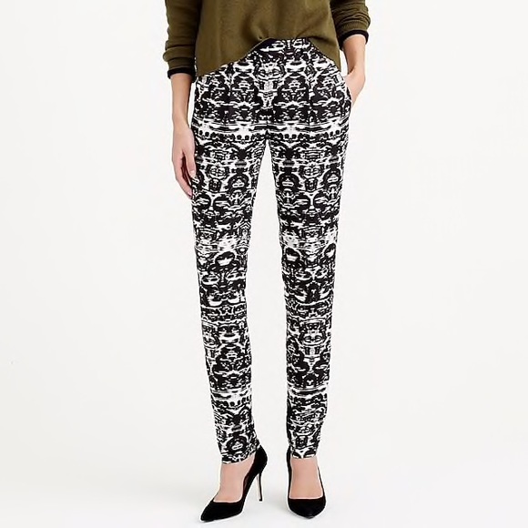 J. Crew Pants - J. Crew blurred ikat drapey pants 14